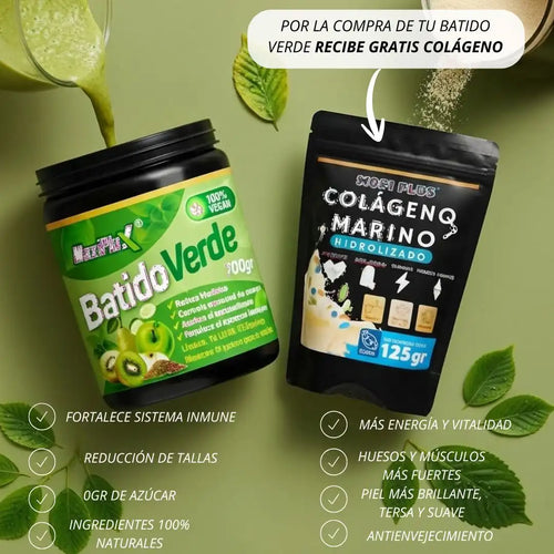 BATIDO VERDE + OBSEQUIO COLÁGENO